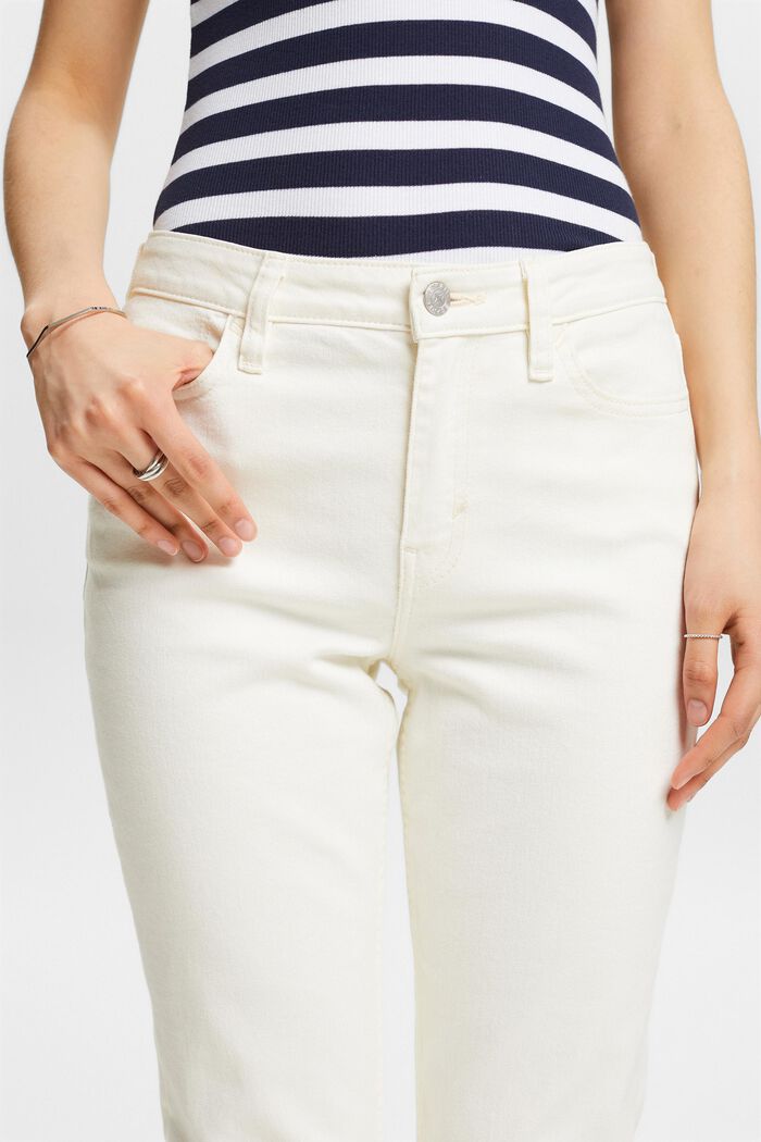 Bootcut Jeans mit hohem Bund, OFF WHITE, detail image number 4