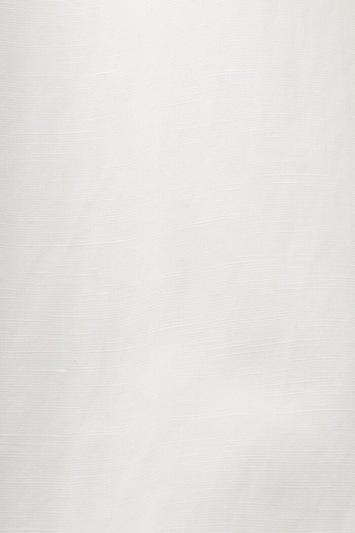 Kurzarmhemd, Leinenmix, WHITE, detail image number 4
