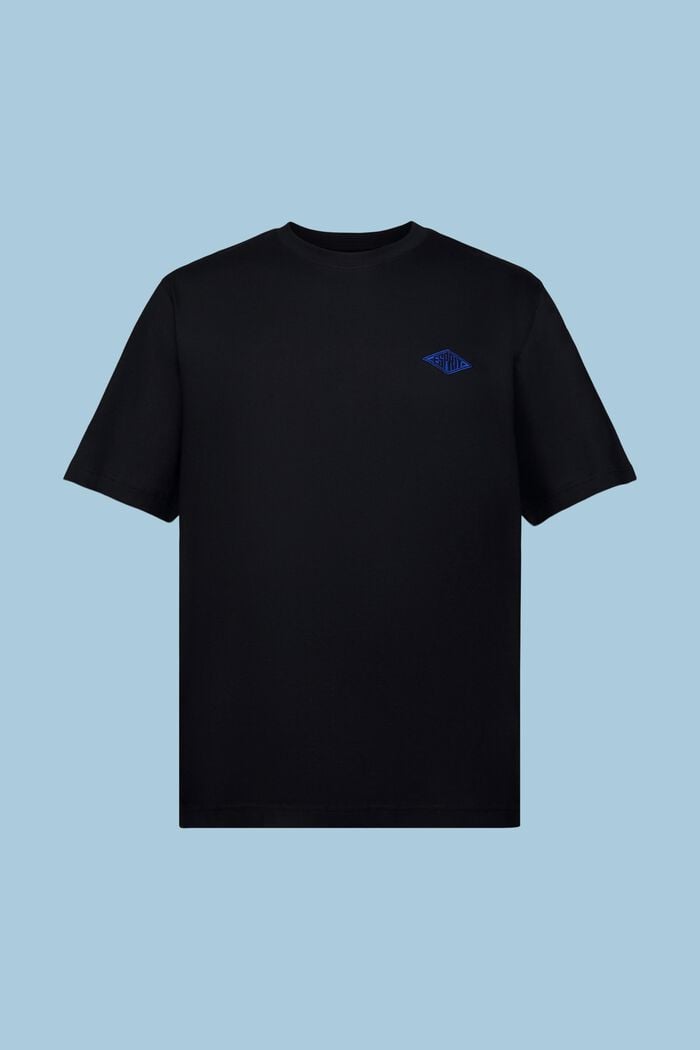 Kurzärmliges Logo-T-Shirt, BLACK, detail image number 6