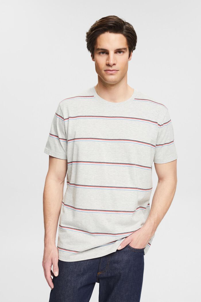 Men T-Shirts & Langarmshirts | Jersey-T-Shirt mit Streifen - ZU67368