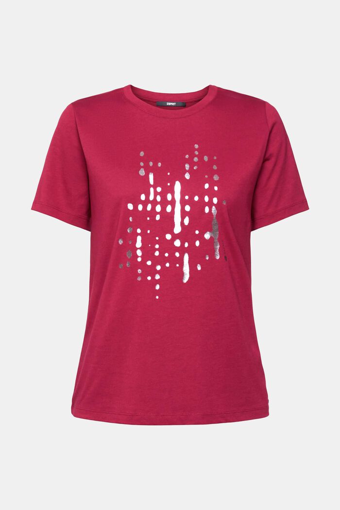 Logo-T-Shirt, TENCEL™ Mix, CHERRY RED, detail image number 2