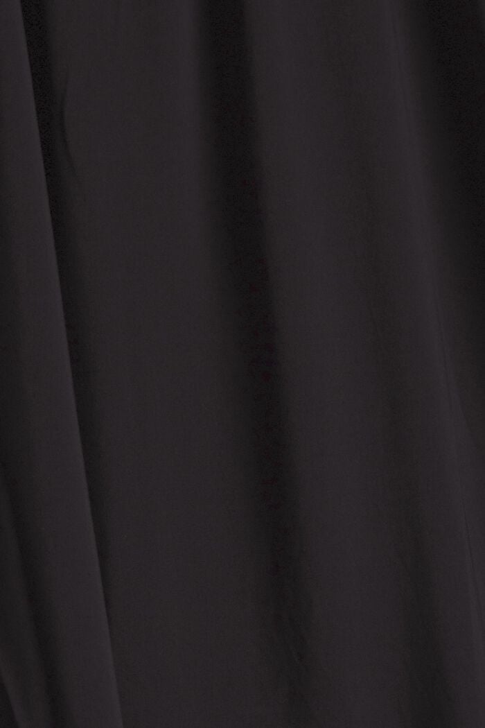 Kleid mit Knopfleiste, LENZING™ ECOVERO™, BLACK, detail image number 4