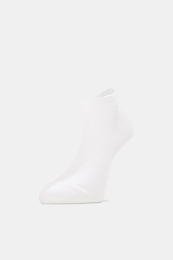2-er Pack Sneaker-Socken, Bio-Baumwoll-Mix, WHITE, overview