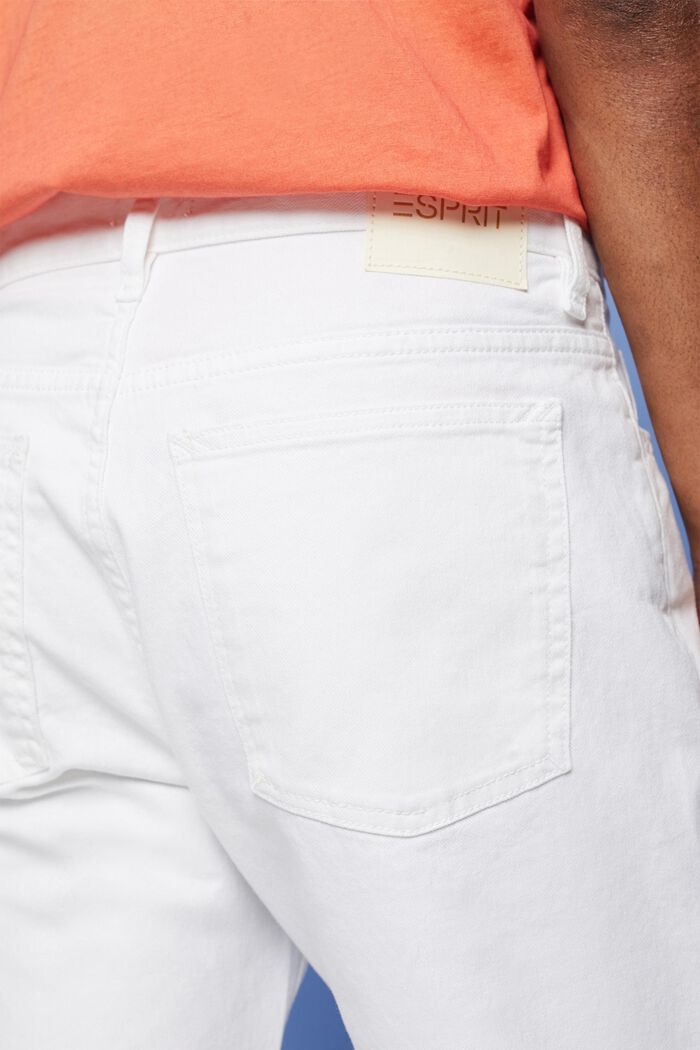 Weiße Stretch-Jeans, WHITE, detail image number 4