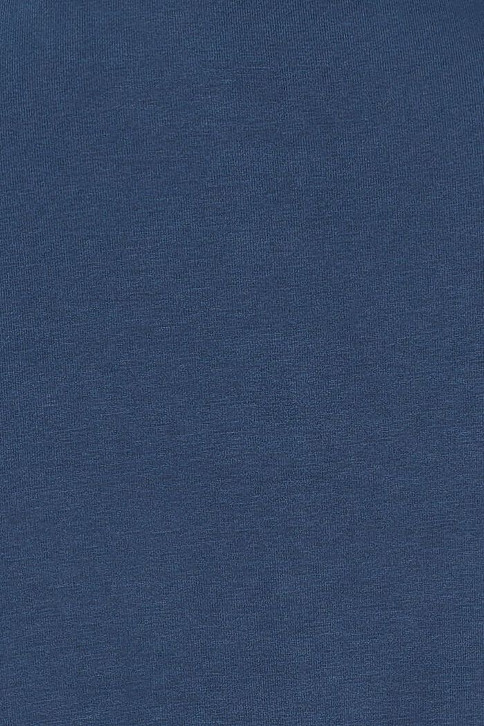 Jerseybluse mit langem Arm, DARK BLUE, detail image number 5