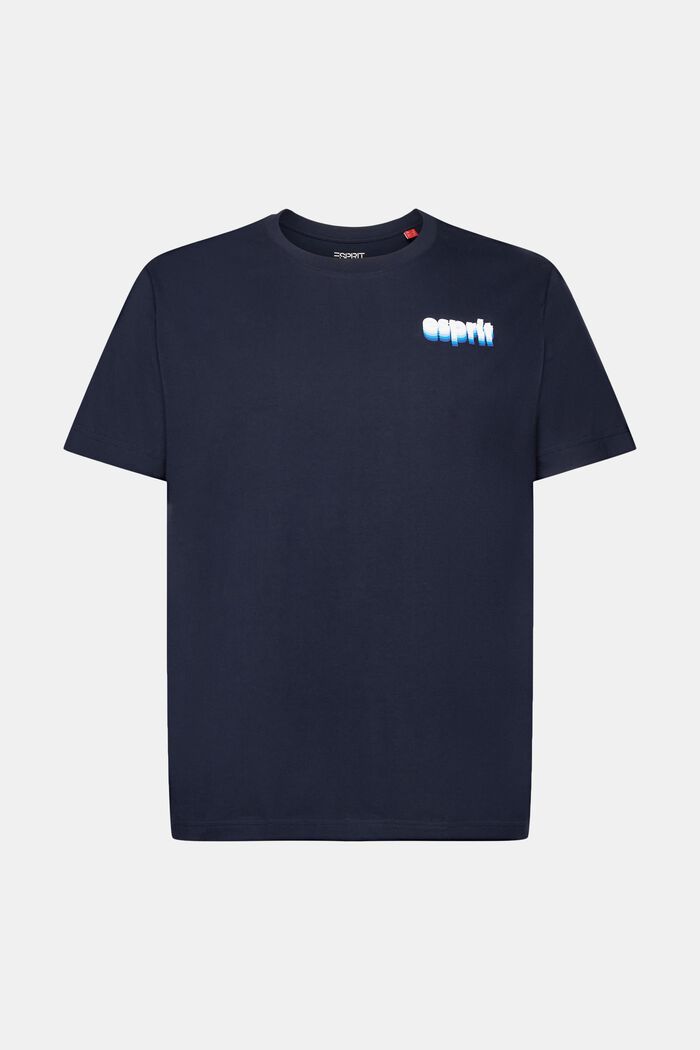 Bedrucktes Jersey-T-Shirt, 100 % Baumwolle, NAVY, detail image number 6