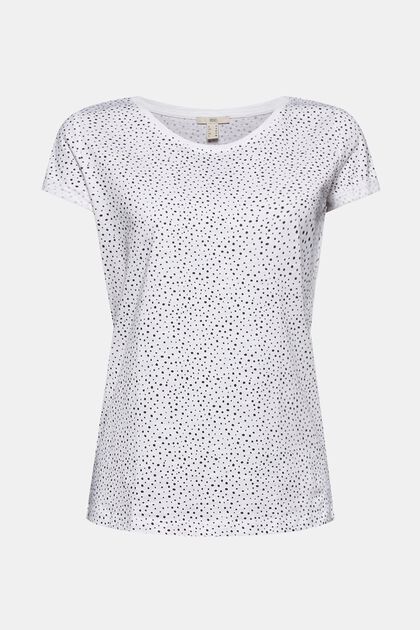 T-Shirt mit Print aus 100% Organic Cotton, WHITE, overview