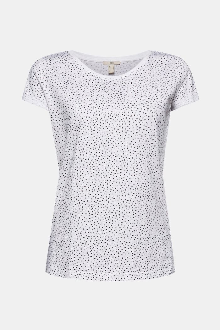 T-Shirt mit Print aus 100% Organic Cotton, WHITE, detail image number 6