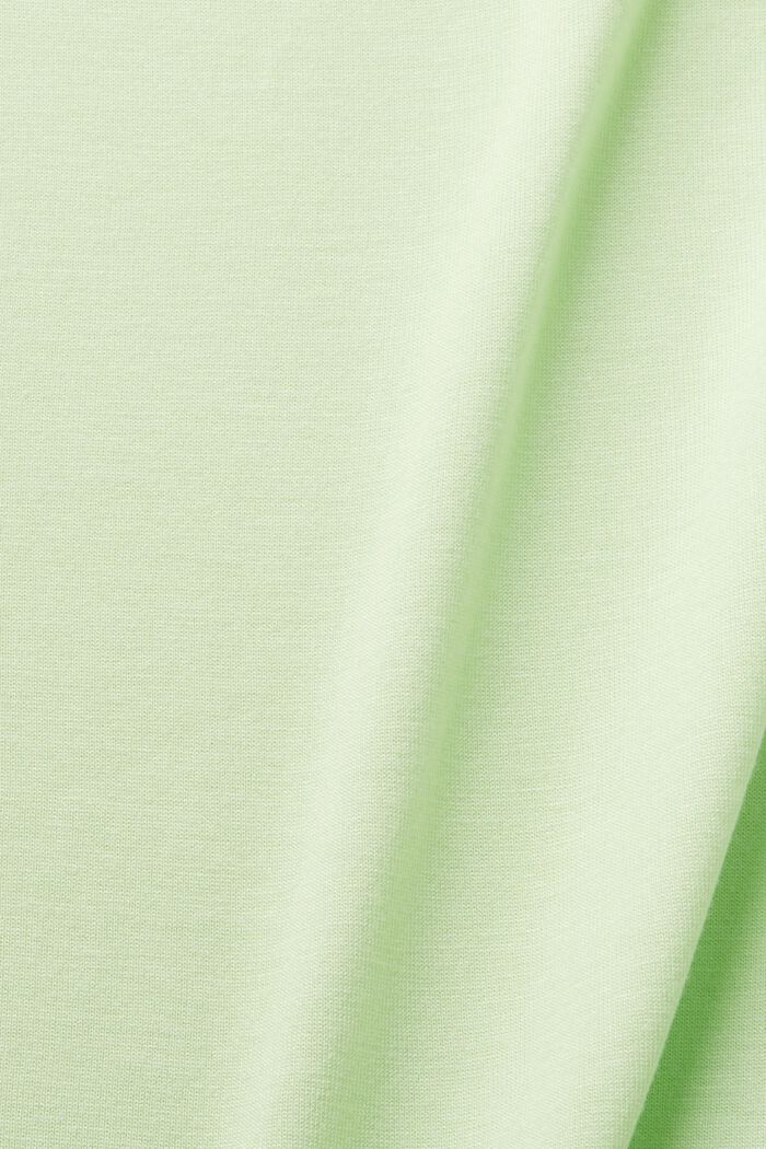 Viskose-T-Shirt mit weitem, rundem Ausschnitt, CITRUS GREEN, detail image number 5