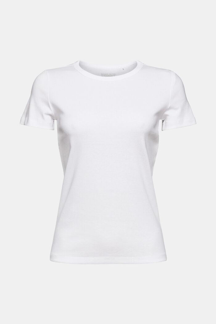T-Shirt aus Baumwolle, WHITE, detail image number 6