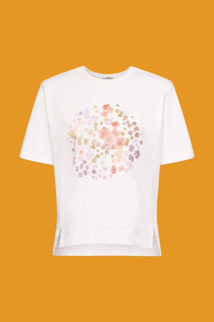 T-Shirt mit Blumen-Print, LIGHT PINK, detail image number 6