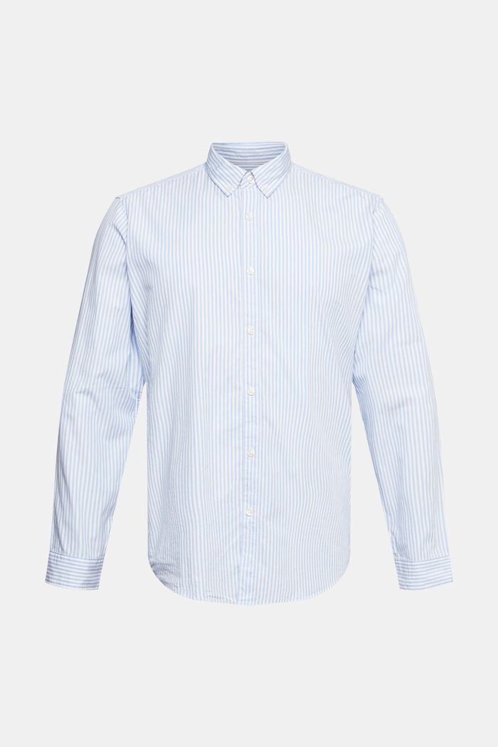 Button-Down-Hemd mit Streifenmuster, LIGHT BLUE, detail image number 6