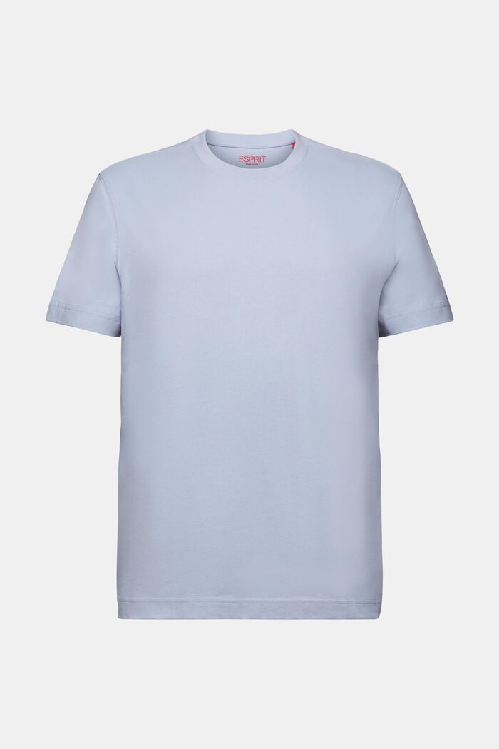 Rundhals-T-Shirt aus Baumwolljersey, LIGHT BLUE LAVENDER, detail image number 6