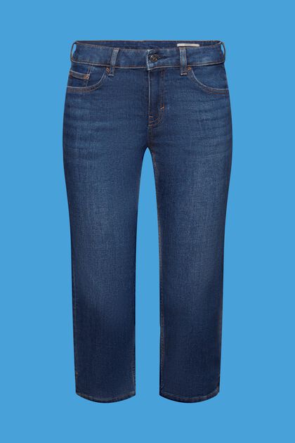 Capri-Jeans mit mittelhohem Bund