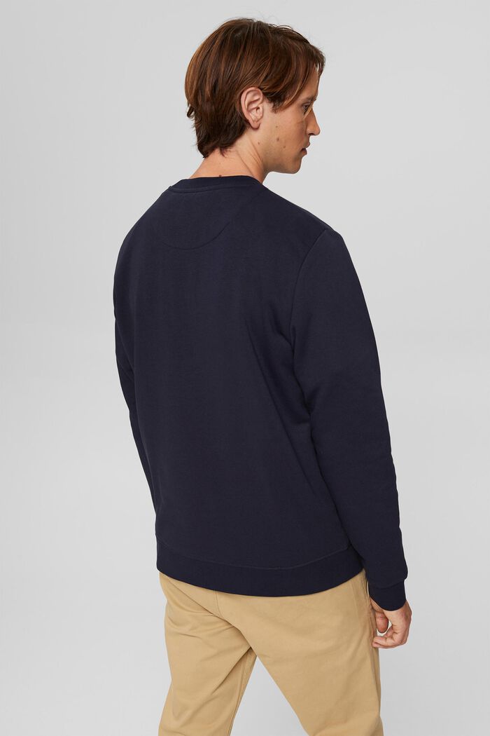 Recycelt: Sweatshirt mit Logostickerei, NAVY, detail image number 3