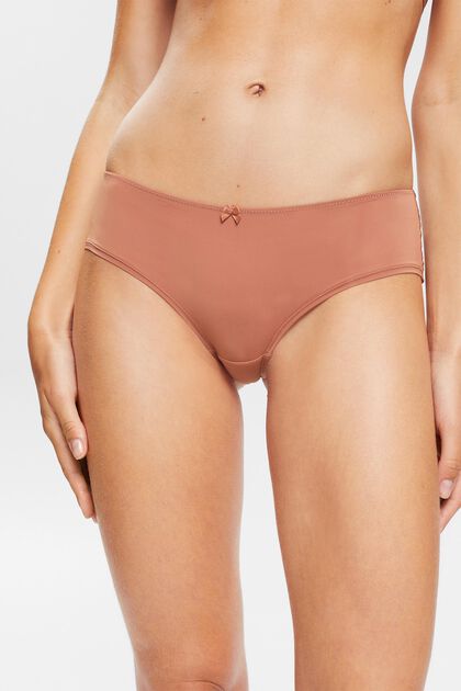 2er-Pack: Brazilian Hipster-Shorts mit Spitze, CINNAMON, overview