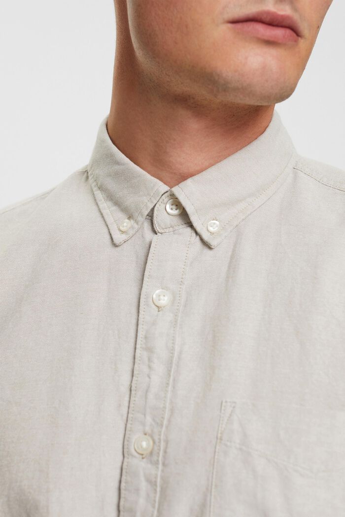 Button-Down-Hemd, PALE KHAKI, detail image number 0