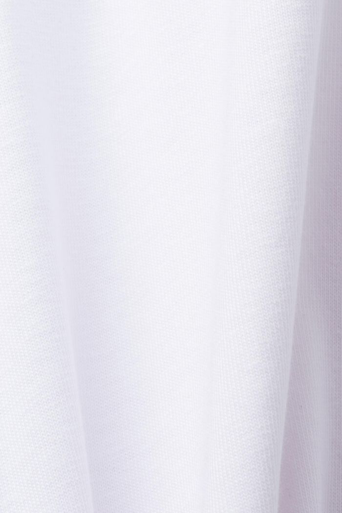 Polo-Shirt aus Jersey, Baumwollmix, WHITE, detail image number 5