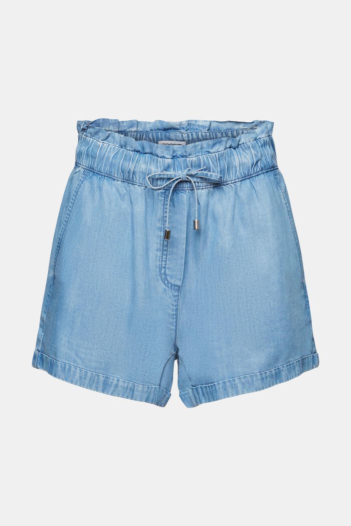 Pull-on-Shorts aus Denim, BLUE LIGHT WASHED, detail image number 6
