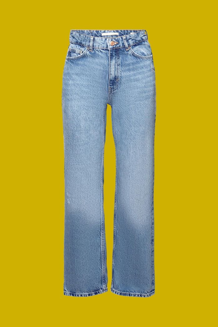 Jeans im 80er-Jahre Look mit gerader Passform, BLUE MEDIUM WASHED, detail image number 6