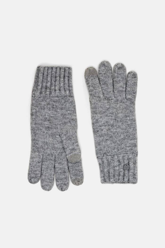 Rippstrick-Handschuhe, LIGHT GREY, detail image number 0