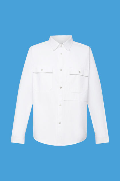 Shirts woven, WHITE, overview