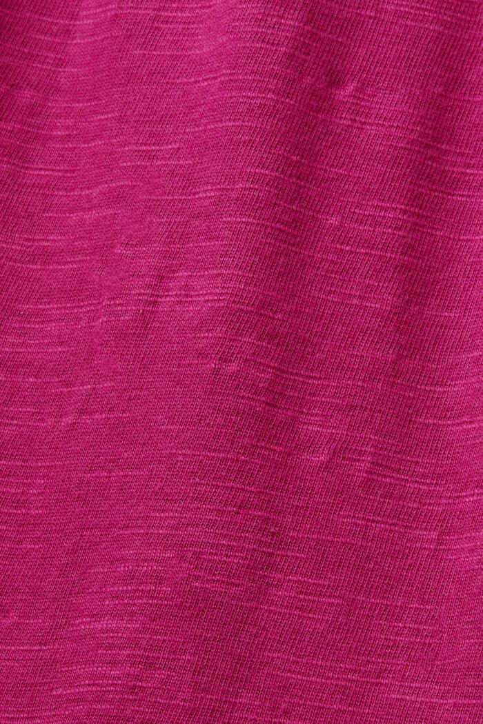 Kurzes Jerseykleid, 100 % Baumwolle, DARK PINK, detail image number 4