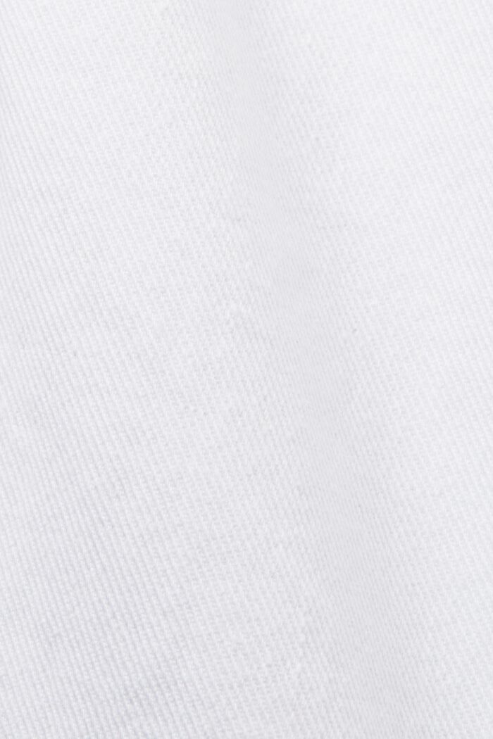 Verkürzte Stretch-Jeans mit Saumschlitzen, WHITE, detail image number 6
