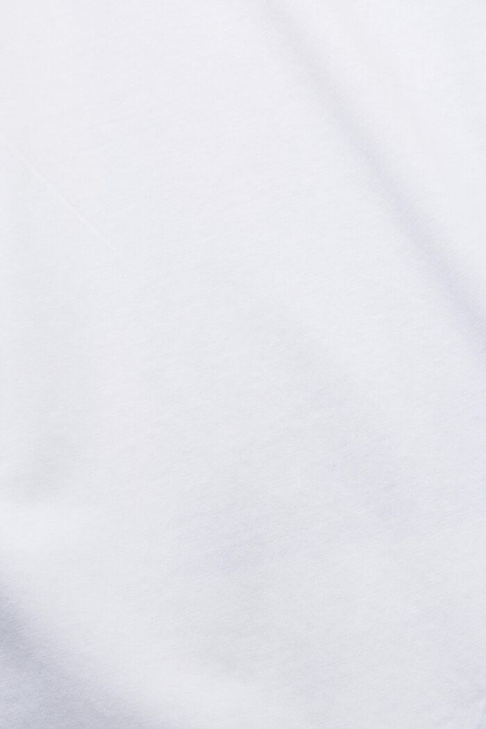 Jersey-T-Shirt mit Print hinten, 100 % Baumwolle, WHITE, detail image number 6