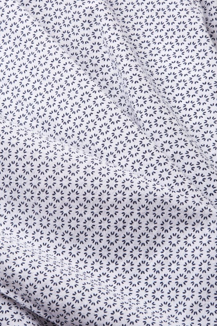 Hemd aus Leinenmix mit Print, WHITE, detail image number 4