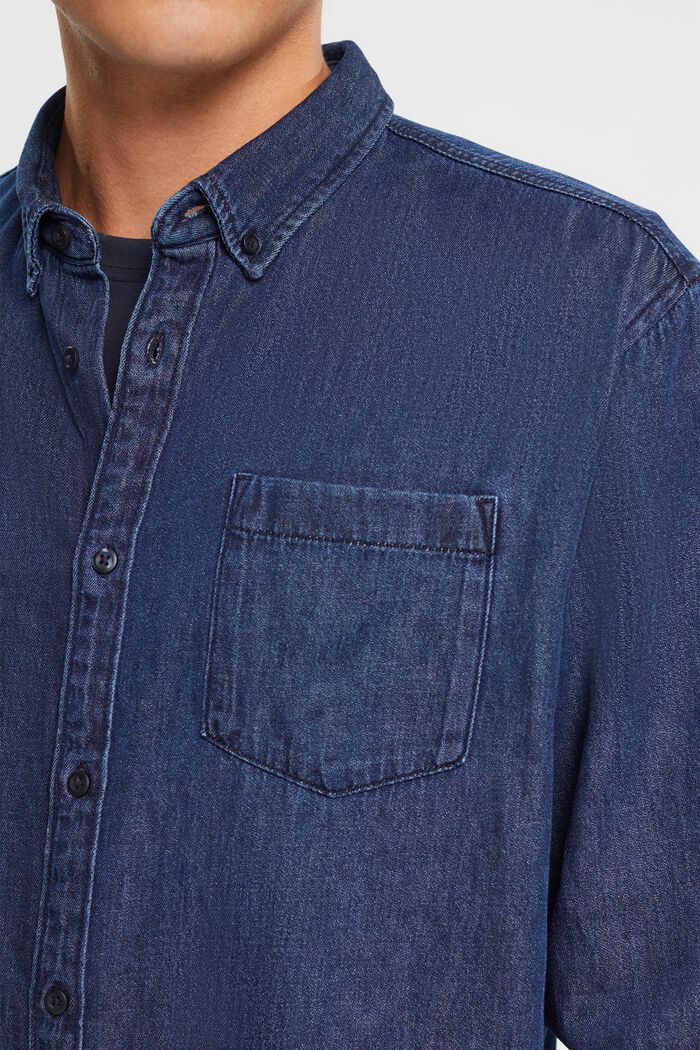 Denim-Shirt, BLUE DARK WASHED, detail image number 2