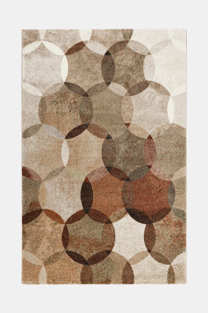 Kurzflor-Teppich mit geometrischem Muster, TOFFEE, detail image number 5