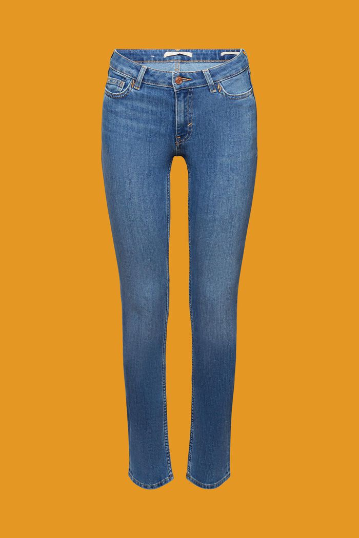 Stretch-Jeans, COOLMAX® EcoMade, BLUE LIGHT WASHED, detail image number 7