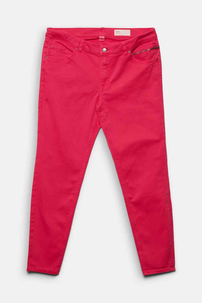 Pants woven high rise skinny, PINK FUCHSIA, detail image number 2