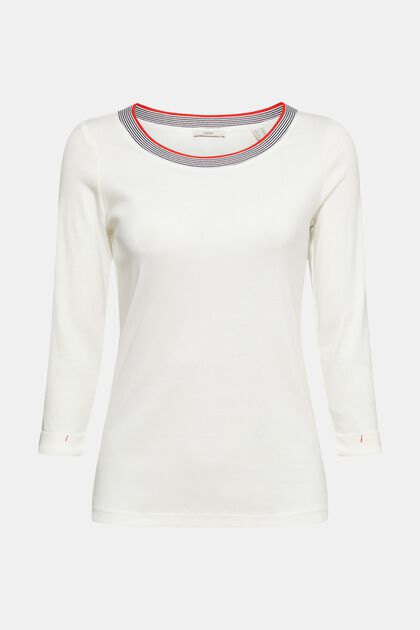 Shirt mit 3/4-Ärmeln, OFF WHITE, overview