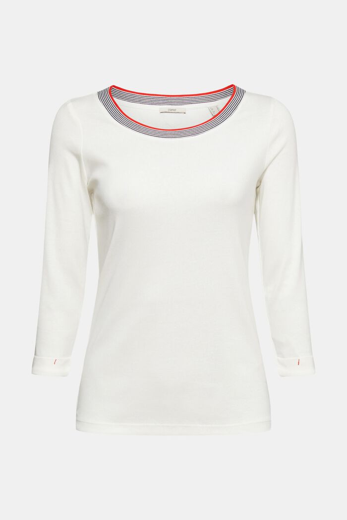Shirt mit 3/4-Ärmeln, OFF WHITE, detail image number 8