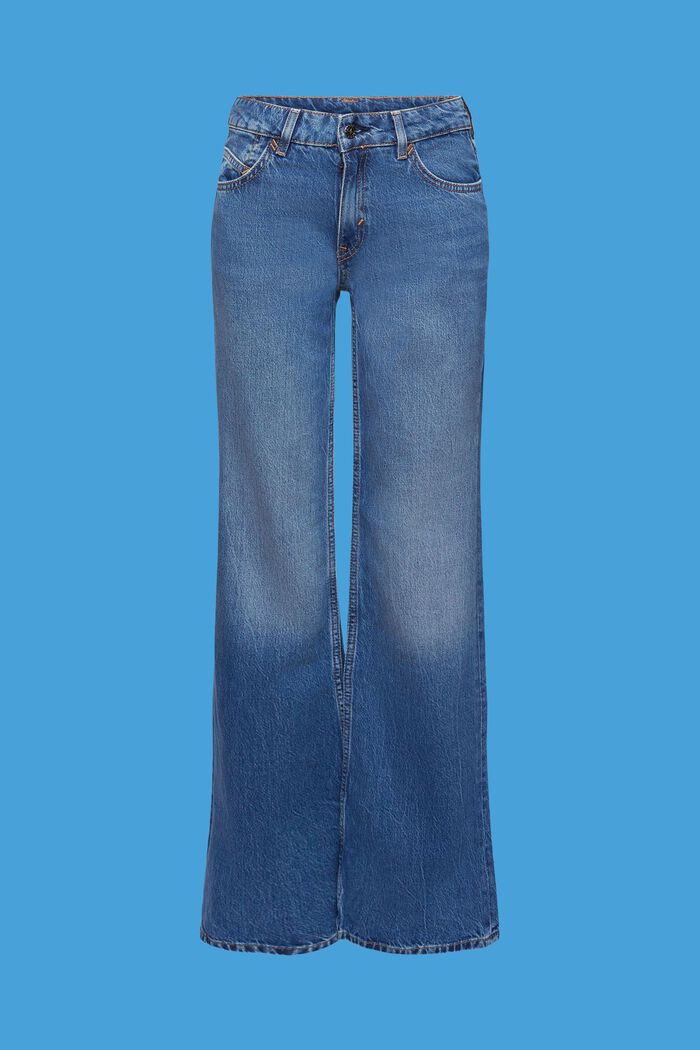 Ausgestellte Retro-Jeans mit mittelhohem Bund, BLUE MEDIUM WASHED, detail image number 6