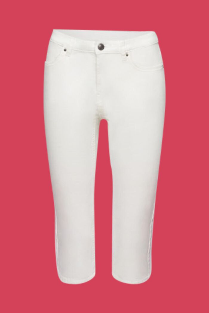 Capri-Jeans, Mid-Rise, WHITE, detail image number 6