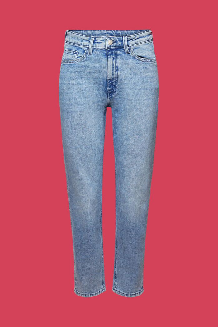 Cropped Mom-Jeans, BLUE BLEACHED, detail image number 7