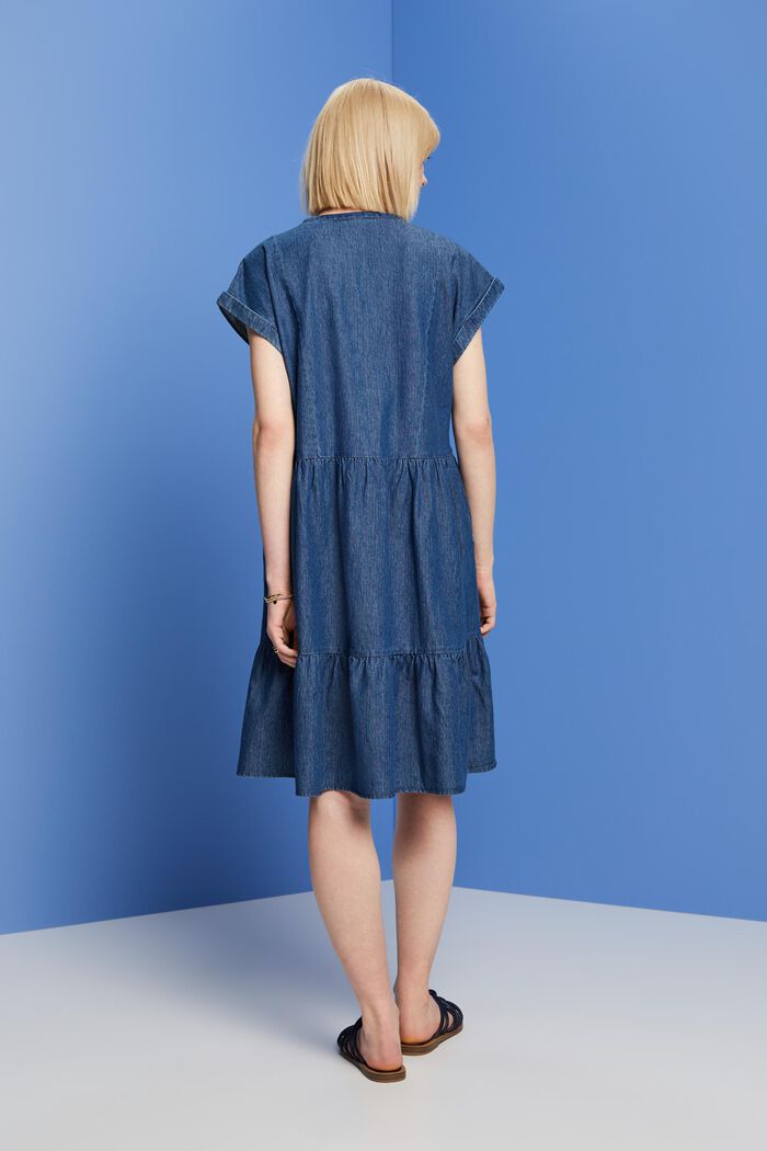 Dresses light woven Loose fit, BLUE MEDIUM WASHED, detail image number 3