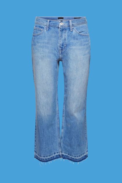 Gerade Jeans mit weitem Bein, BLUE LIGHT WASHED, overview