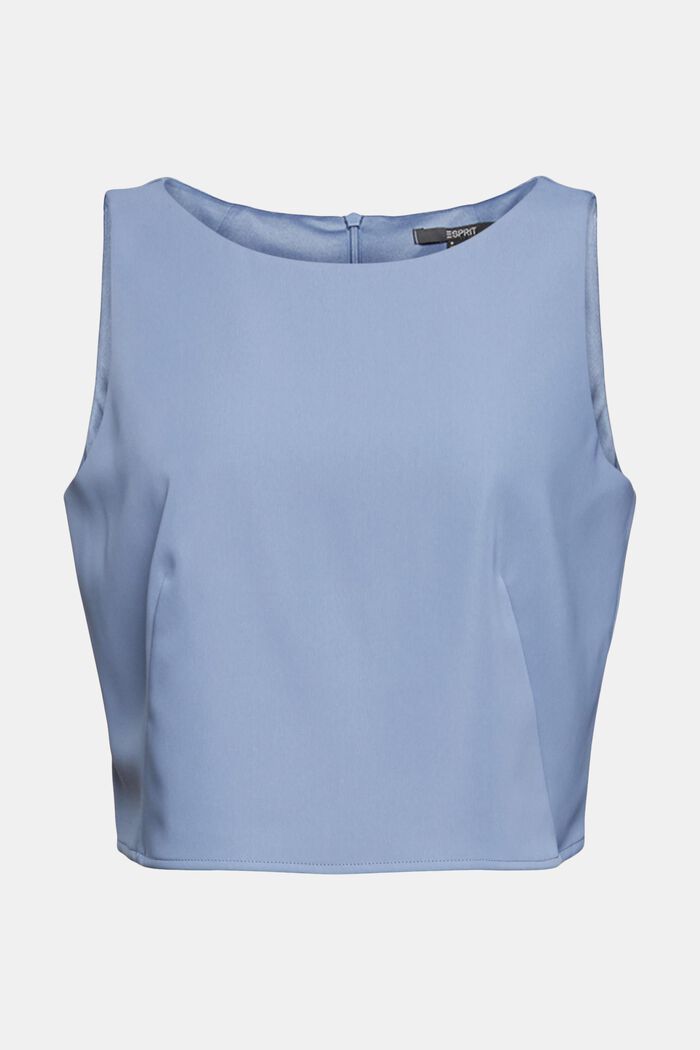 Recycelt: Cropped Top, GREY BLUE, detail image number 2