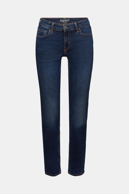 Recycelt: Jeans mit geradem Bein und mittelhohem Bund