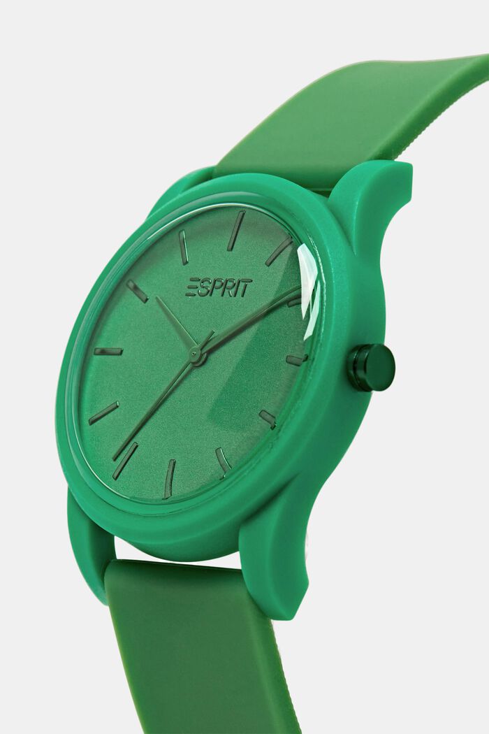 Uhr mit Gummiarmband, GREEN, detail image number 1