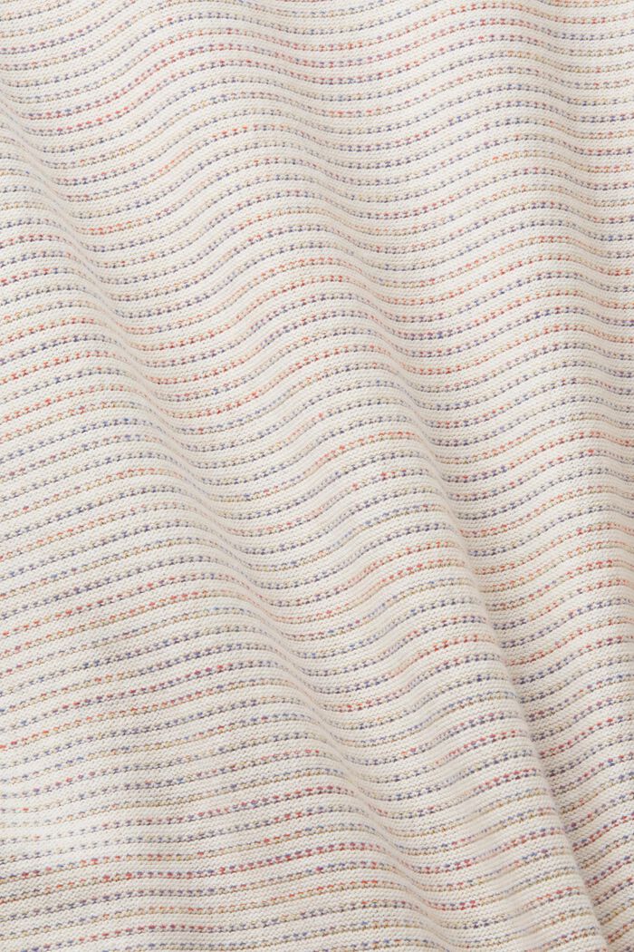 Bunter Streifenpullover aus Bio-Baumwolle, OFF WHITE, detail image number 5