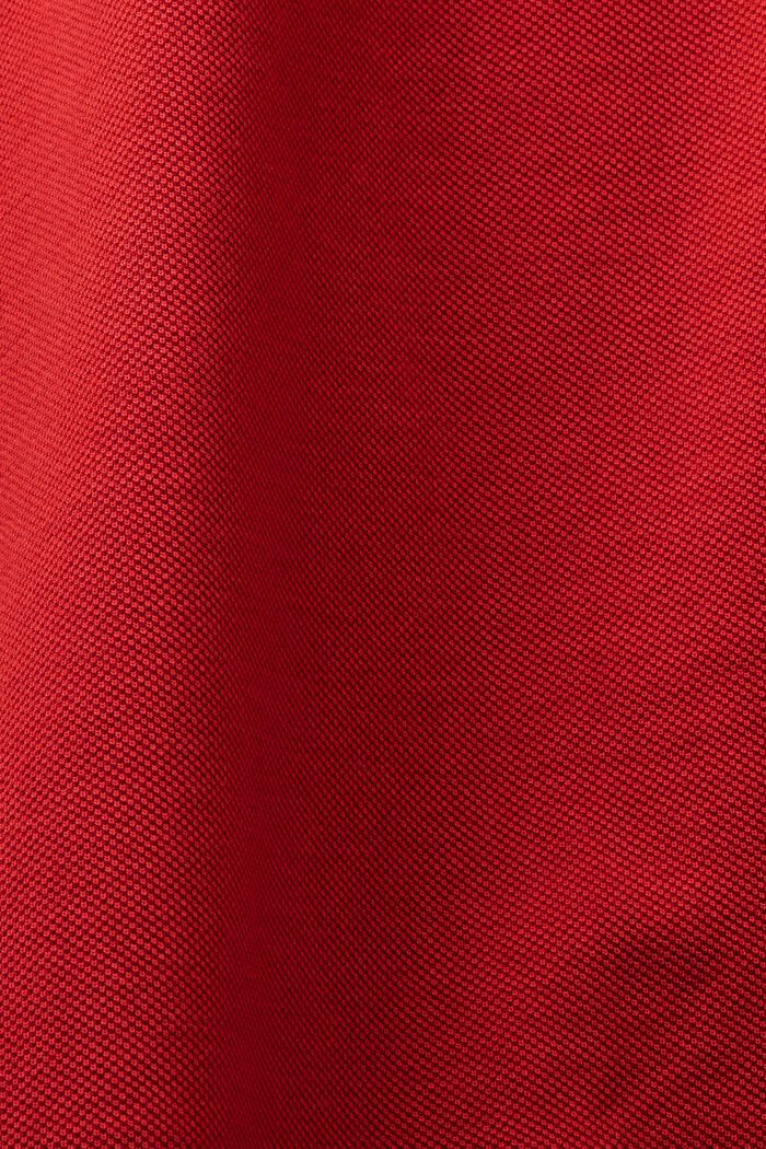 Poloshirt aus Baumwoll-Piqué, DARK RED, detail image number 6