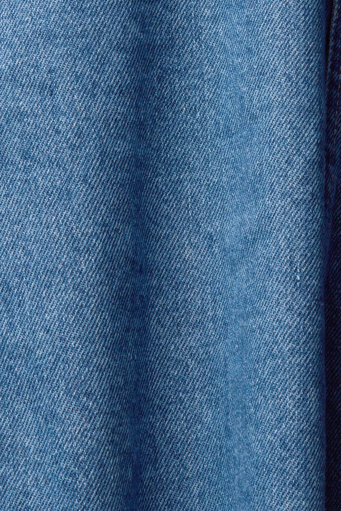Cropped-Jacke aus Denim mit Fake Fur-Besatz, BLUE MEDIUM WASHED, detail image number 5