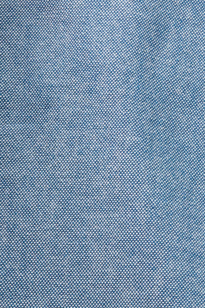 Strukturierte Chino, 100 % Baumwolle, BLUE, detail image number 6