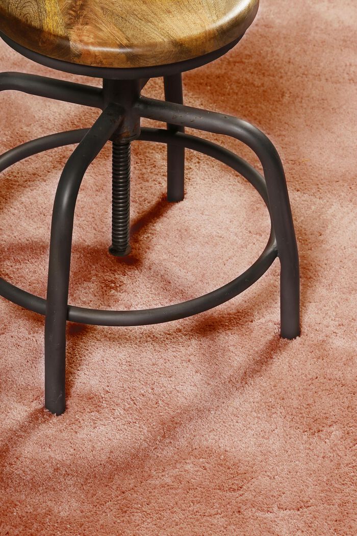 Hochflor-Teppich im unifarbenen Design, TOFFEE, detail image number 6
