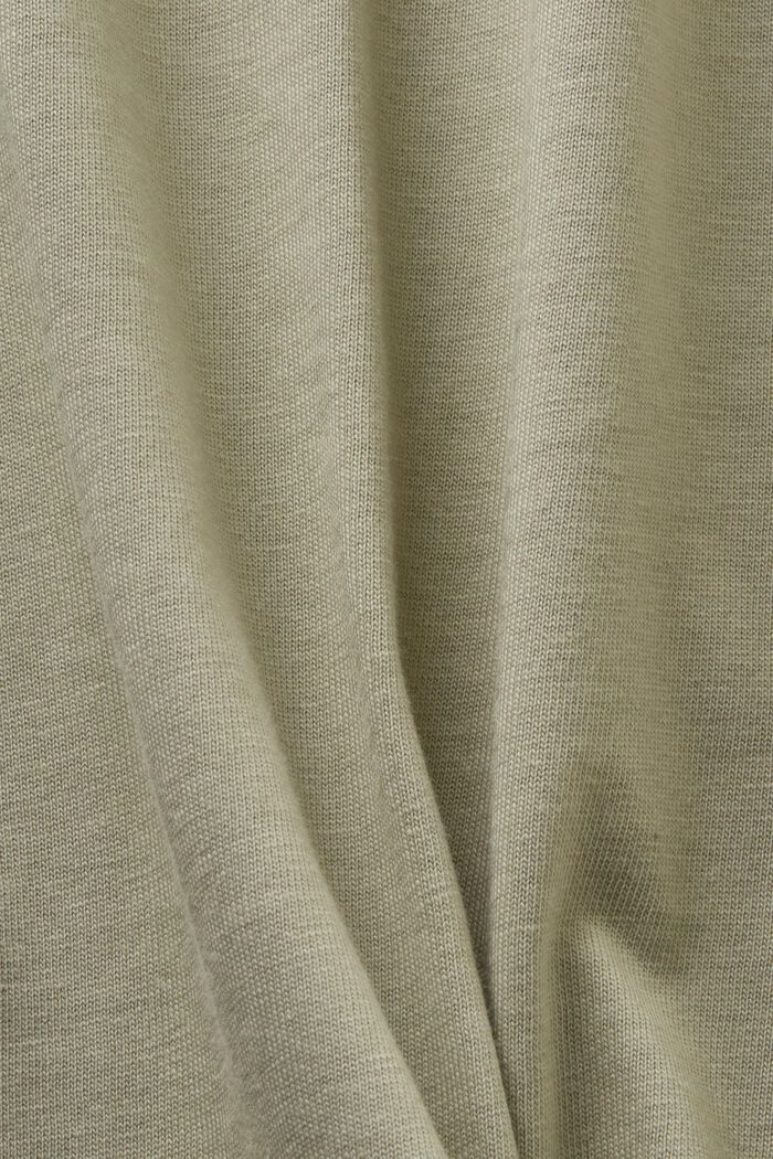 T-Shirt aus Bio-Baumwolle mit Print, DUSTY GREEN, detail image number 4